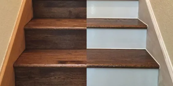 نقاشی برجسته های پله چوب سخت خود را