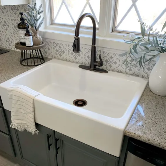 سینک ظرفشویی آشپزخانه Josephine Fireclay با رنگ سفید مات توسط شرکت Sinkology