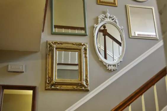 گالری آینه راه پله DIY