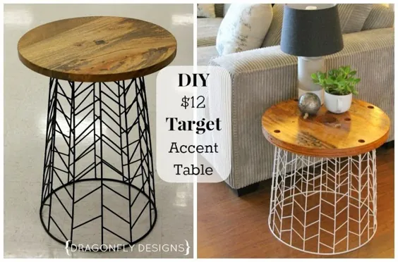 آموزش DIY Easy Table Accent برای دکوراسیون اتاق نشیمن شما.