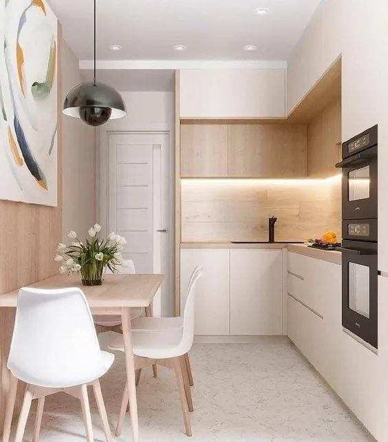 13 ایده طراحی آشپزخانه کوچک و نکات مربوط به سازمان |  فضای ذخیره سازی اضافی