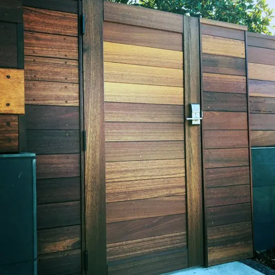 40 ایده برتر دروازه چوبی - طراحی جلو ، روبرو و حیاط خلوت