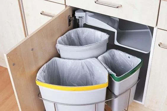 این هوشمندترین کابینتی برای سطل آشغال است که تاکنون دیده ایم