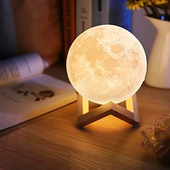 چند رنگ ماه چراغ ماه چراغ ماه هدیه چراغ ماه 3D |  اتسی