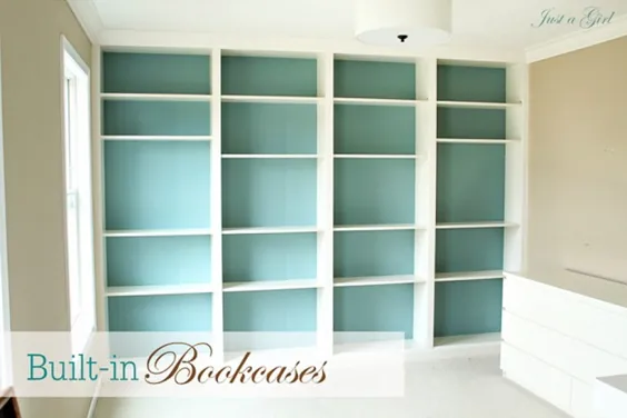 قفسه های کتاب بیلی DIY |  فقط یک وبلاگ دخترانه