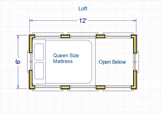 طراحی خانه کوچک 8 × 12 آلن رید