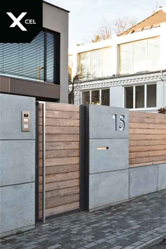 چوب و بتن  Nowoczesne ogrodzenie z betonu Architektonicznego |  احترام گذاشتن