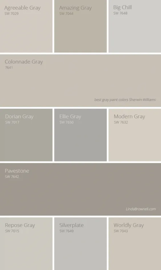 11 شگفت انگیزترین بهترین رنگهای خاکستری شروین ویلیامز برای به روزرسانی فضای داخلی شما
