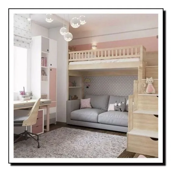 ایده های اتاق خواب برای اتاق های کوچک نوجوانان تخت خواب زیر شیروانی ارزان