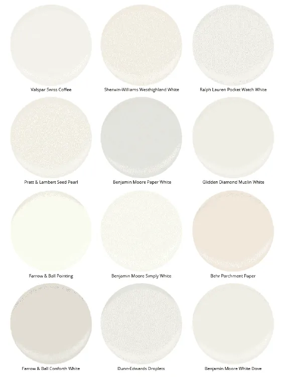 14 طراح سایه های مورد علاقه خود را در رنگ سفید به اشتراک می گذارند