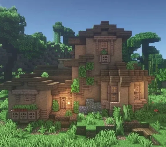یک خانه جنگلی ساده