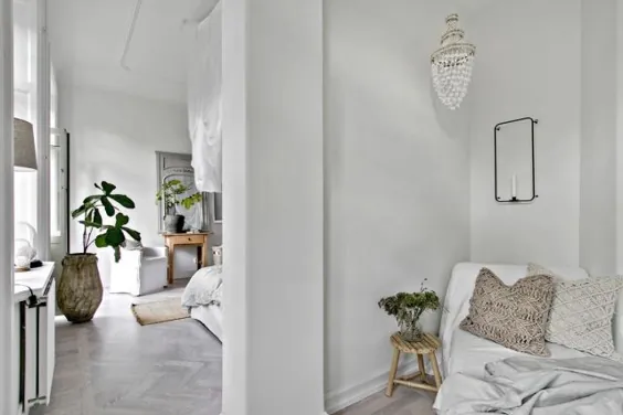 طراحی blanc et bois dans un appartement suédois - PLANETE DECO دنیای خانه ها