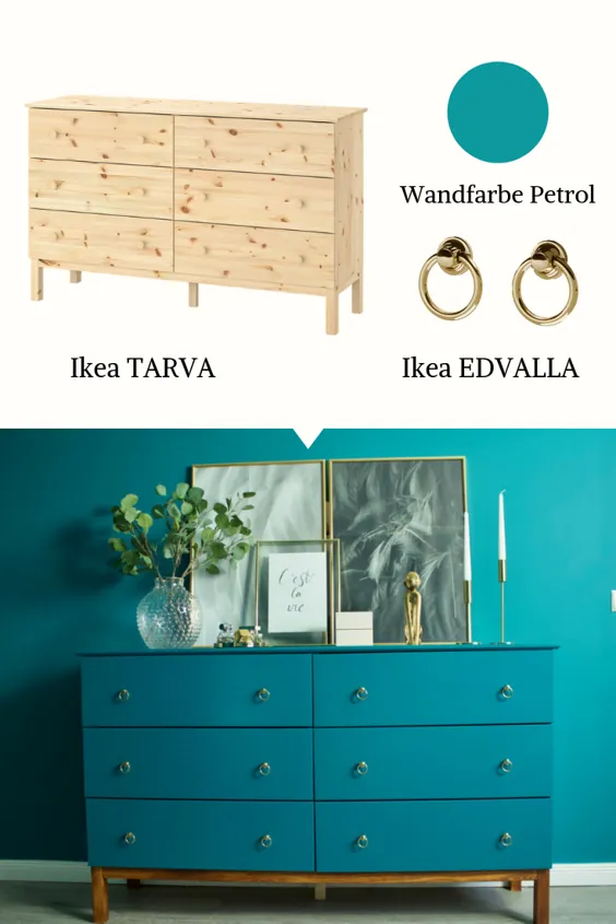 IKEA Hack: TARVA Kommode Makeover | داخلی خود ساخته