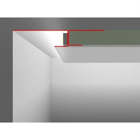 2m LED Trockenbau Profil SNL 20-80mm Sichtschenkel für Gipskartonplatten Stahl Z |  eBay
