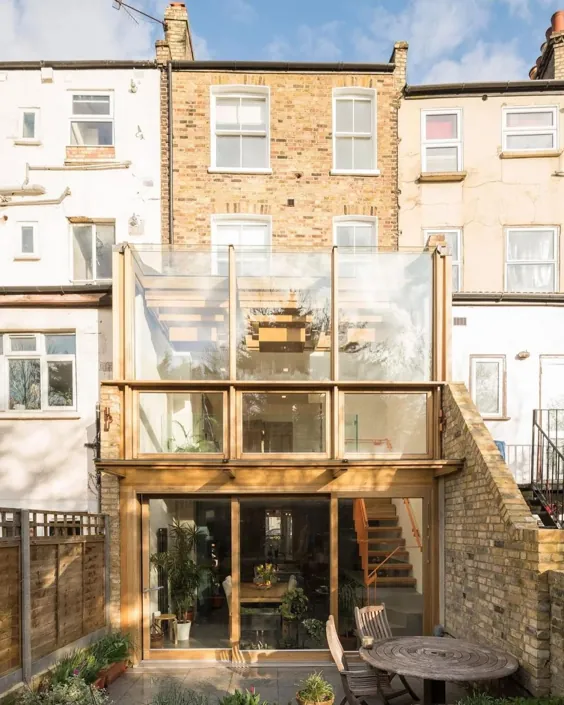 فضاهای جهانی در اینستاگرام: ”Haringey Glazed Extension توسط Satish Jassal Architectssatishjassalarchitects.  _____________________ مکان: لندن ، انگلستان ... "