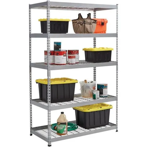 واحد قفسه بندی سیم فلزی سنگین HDX Chrome 6-Tier (48 اینچ. W x 72 اینچ. H x 18 اینچ D) -SL-WSUS-136 - انبار خانه