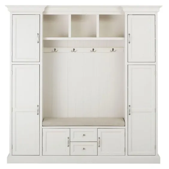 مجموعه تزئینات خانگی Royce Polar White 49 in. Hall Tree-SK19075R1-PW - انبار خانه