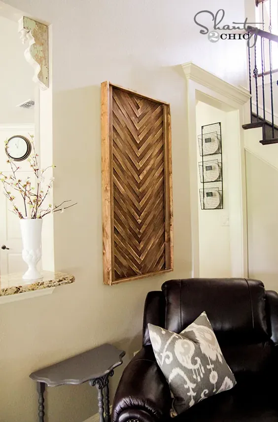 DIY Wall Art از Wood Shims!