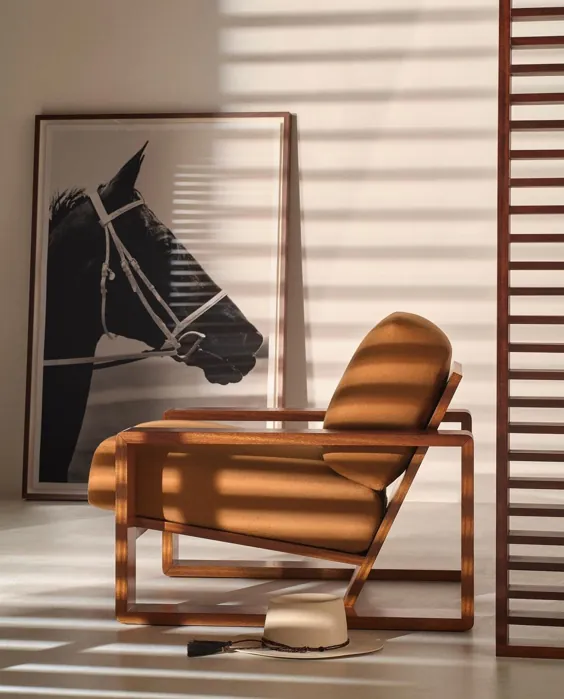 RALPH LAUREN HOME: صندلی RL Lounge یک شبح معماری را ارائه می دهد.  # رالفلورن خانه ... - مبلمان طراحان معاصر - سبک زندگی داوینچی
