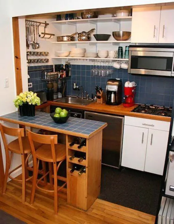 19 ویترین زیبا از طراحی آشپزخانه به شکل U برای خانه های کوچک |  لوازم خانگی - ایده های الهام بخش برای خانه شما.