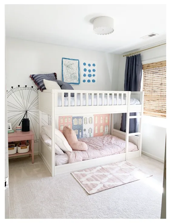 طراحی اتاق کودک تختخواب سفری دخترانه و پسرانه