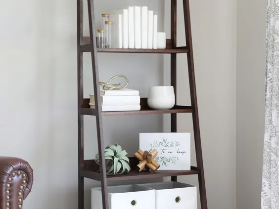 چگونه می توان یک قفسه کتاب نردبان متمایل ساخت