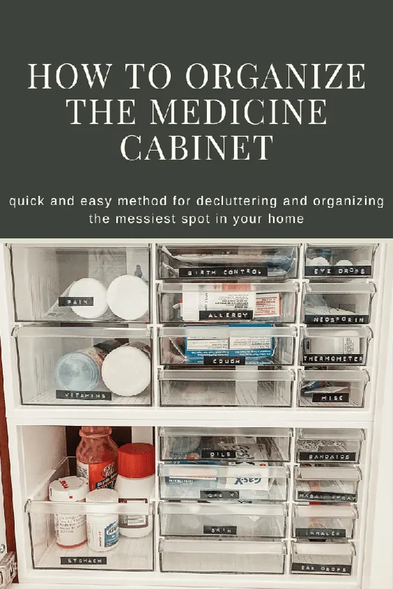 چگونه می توان کابینت پزشکی خود را سازماندهی کرد - وبلاگ Linsey Rhyne