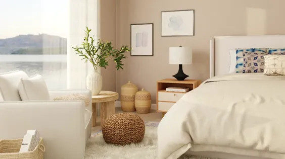 فرش دنج Shag |  ایده های طراحی اتاق خواب به سبک مدرن