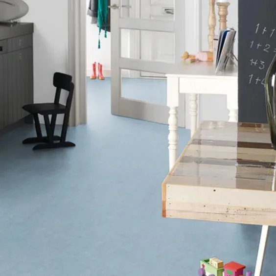 کاشی کف مشمع کف اتاق مشمع کف اتاق Forbo Blue Heaven 933828 Marmoleum Click Cinch LOC 12 "x 36" Green، Eco-Friendly