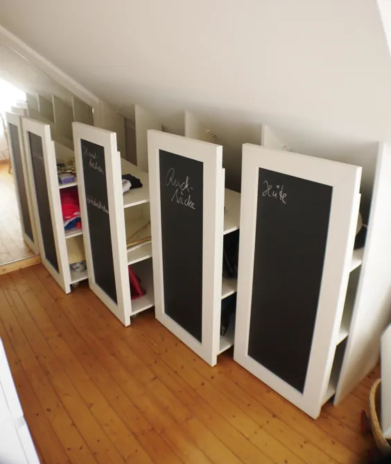 Rollcontainer für Dachschrägen # dachschräge #schrank ...