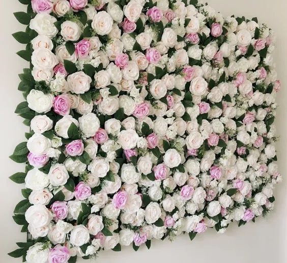 پس زمینه دیوار گل مصنوعی بنفش اسطوخودوس برای عروسی |  اتسی