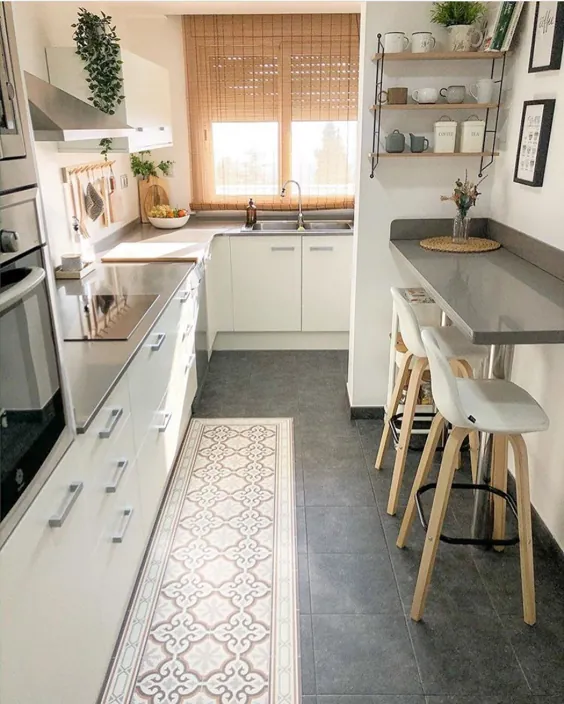 عکسهای دنج خانگی در اینستاگرام: "سلام سلام؟  چگونه این آشپزخانه دوست داشتنیlacasitahappy را پیدا کردید؟  از جمعه خود به طور کامل لذت ببرید✌️ # عکسهای دلپذیر # اتاق راحت # طراحی دنج... "