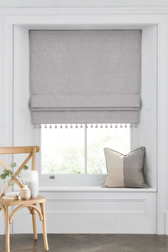 بعدی Tassel Edge Blackout Roman Blind - خاکستری