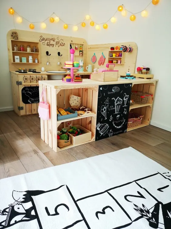 ᐅ Kinderküche selber bauen + Zubehör |  Spielküche DIY Anleitung