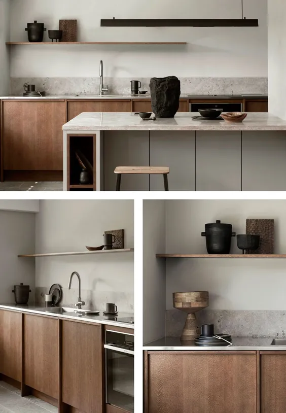 9 آشپزخانه خارق العاده با کابینت های چوبی درست انجام شده است - طراحی نوردیک