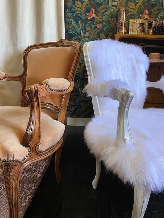 اثاثه یا لوازم داخلی: صندلی ها و صندلی های راحتی پوشیده از خز تقلبی |  Fakefurshop.com