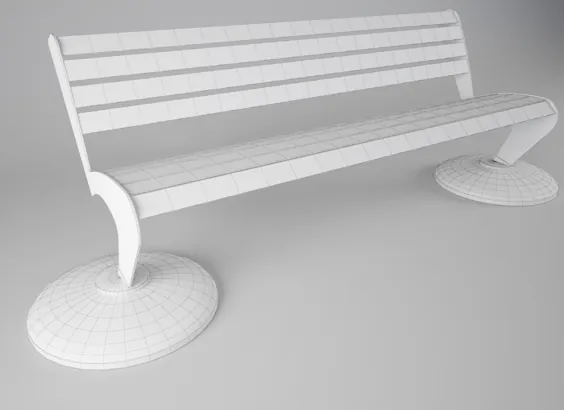 مدل صندلی مبلمان نیمکت سه بعدی معاصر - TurboSquid 1544084