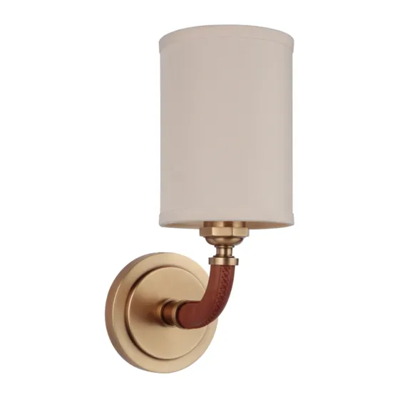 Craftmade 48161-VB Vintage Brass Huxley 13 "Tall Bathroom Sconce - LightingDirect.com