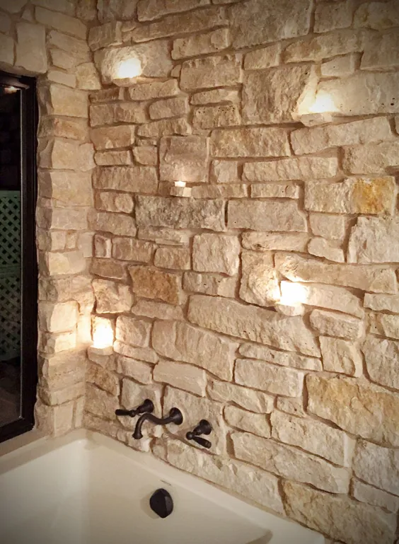 دکوراسیون حمام روستایی مدرن طراحی داخلی درب انبار با روکش های سنگی سنگ دیواری در فضای باز