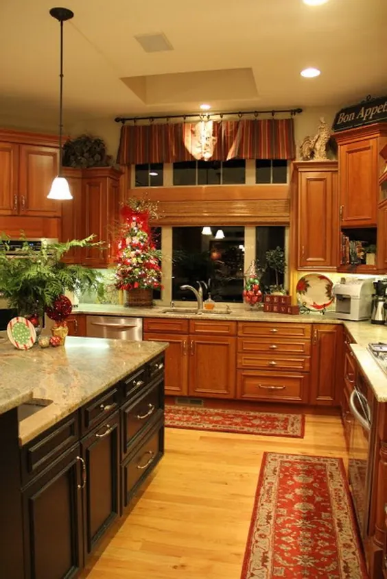 21 ایده جذاب تزئین آشپزخانه کریسمس - الهام بخش خوراک