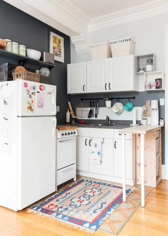 40+ از بهترین ایده های تزئین آشپزخانه کوچک و راه حل های طراحی