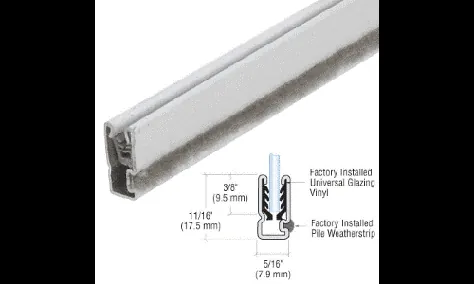 CRL BS1W White Universal Sash Storm Window Frame 146 "طول سهام