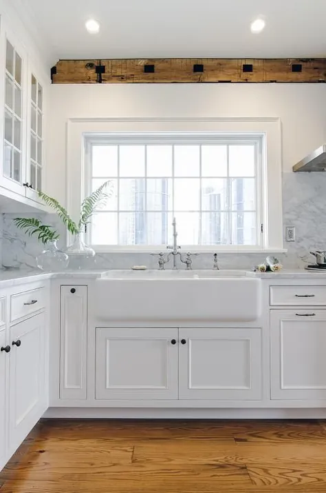 سینک ظرفشویی فوق العاده گسترده با شیر آلومینیوم نیکل ساتن - انتقالی - آشپزخانه
