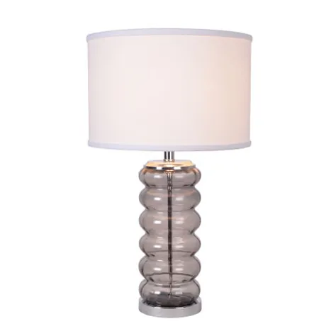 Kenroy Home Hannah Smoke Grey Glass One Light Accent Table Lamp 35305smke | بلاکور