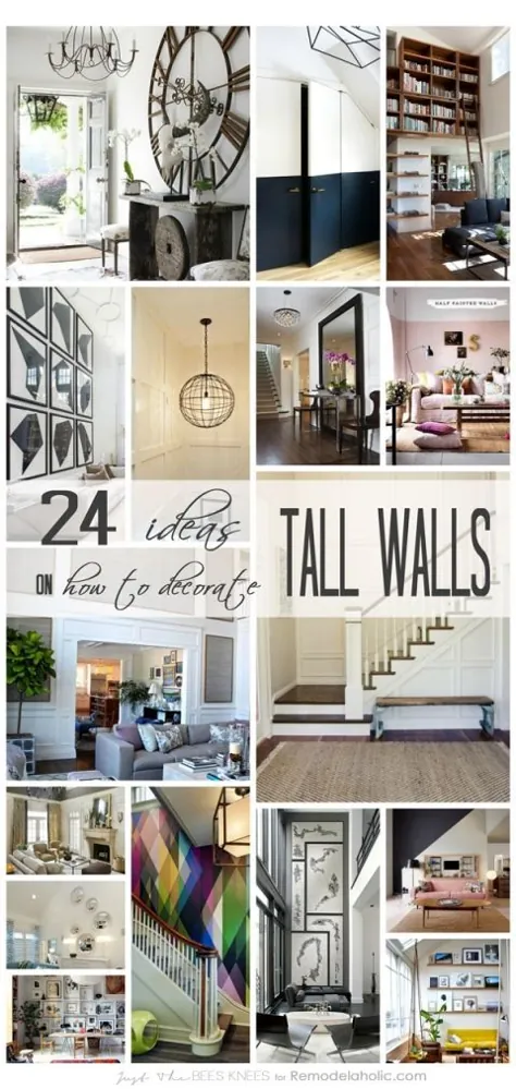 24 ایده در مورد نحوه تزئین دیوارهای بلند