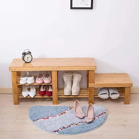 چهارپایه بامبو برای چوب های جامد کفش های بلند و کم استفاده از مدفوع کوچک روکش کفش ساده کفش قفسه ذخیره سازی چند لایه برج پایه کابینت