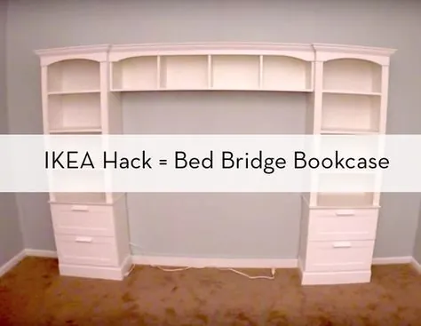 نحوه ساخت: ساخت یک قفسه کتاب "تختخواب پل" با استفاده از قفسه های کتاب IKEA
