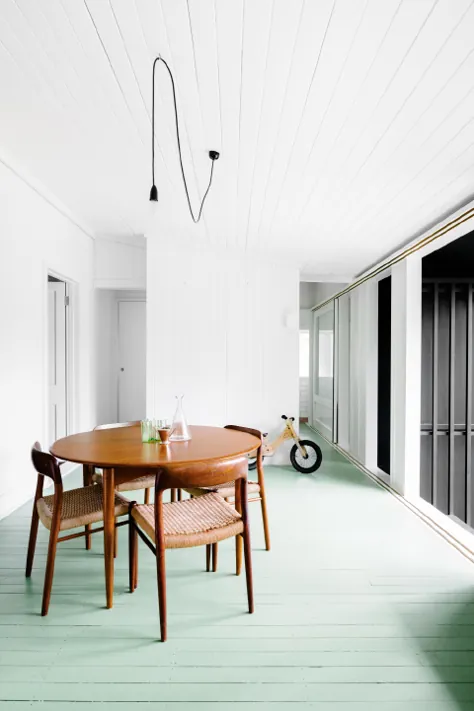 کف آشپزخانه سبز - طراحی COCO LAPINE