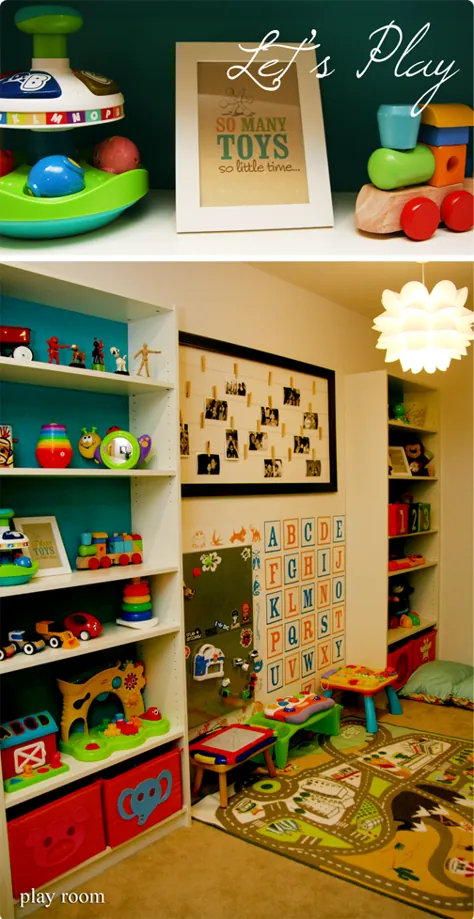 Playroom سازمان یافته مناسب برای کودکان - خیره کننده طراحی کنید