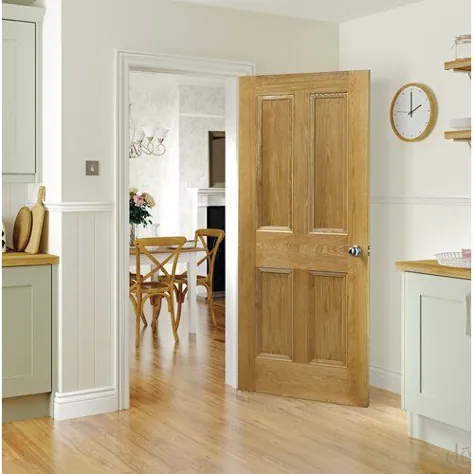 Kingston Solid Oak Fire Door ناتمام Deanta درب اندازه: 2040mm H x 726mm W x 40mm D